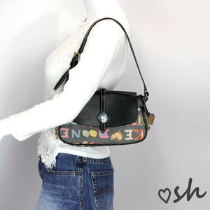 Dooney & Bourke Doodle East West Flap Shoulder Bag